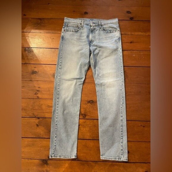 Levi's® Premium 502™ Straight Leg Light Wash Denim Jeans 36” Waist - Picture 2 of 10